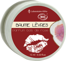 Baume à lèvres au Bois de Rose 15 ml
