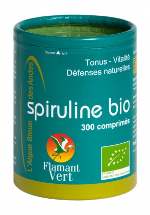 Spiruline bio 500 mg 300 comprimés
