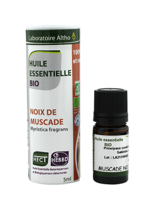 Huile Essentielle Bio Noix de Muscade 5 ml