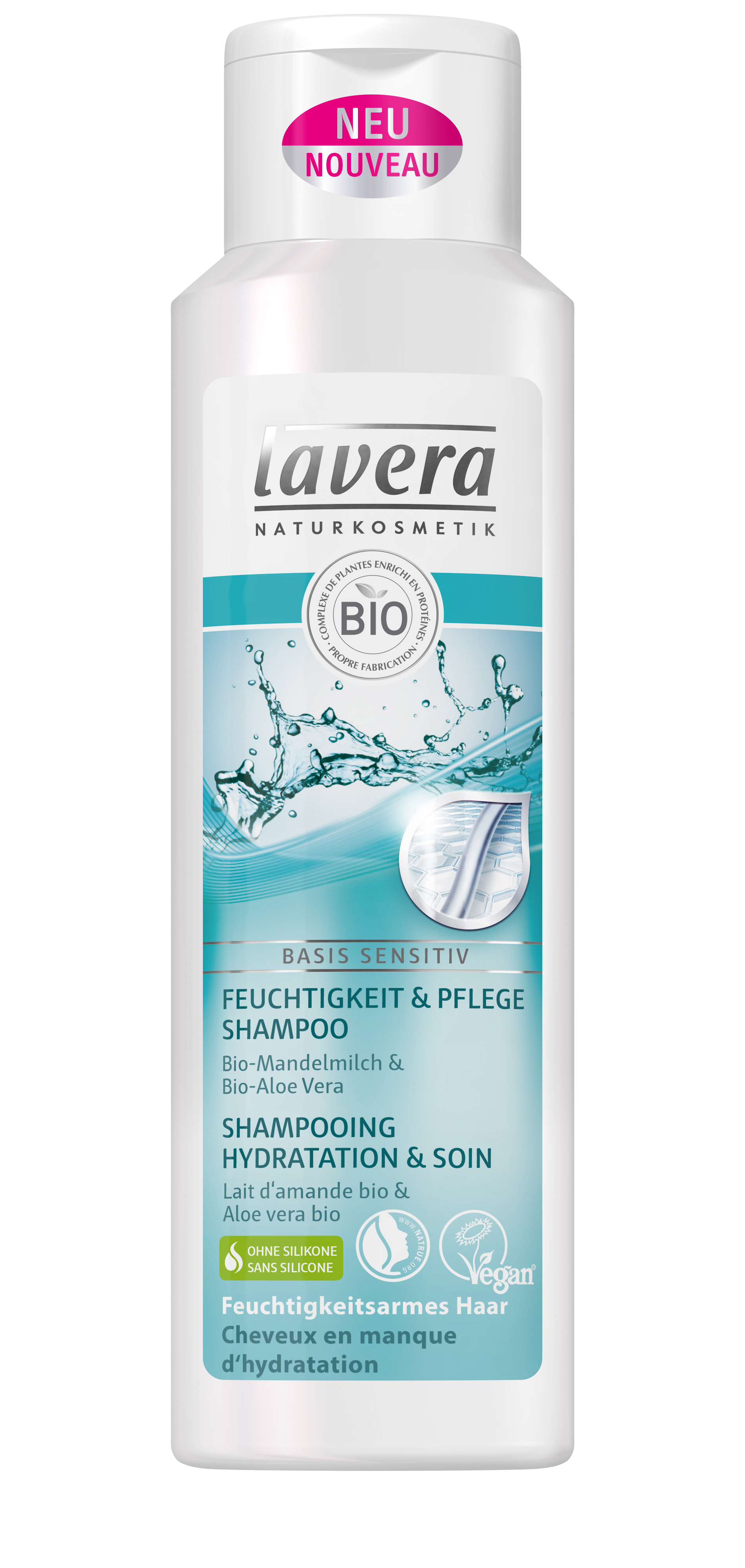 Lavera Shampoing Hair Hydratation et Soin pour Cuir Chevelu Sensible 250ml Boutique bio