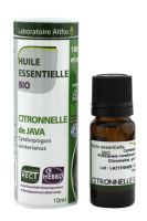 Huile essentielle Bio Citronnelle de Java 10 ml