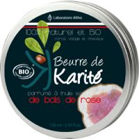 Beurre de karité à l'huile essentielle de Bois de Rose 150 ml