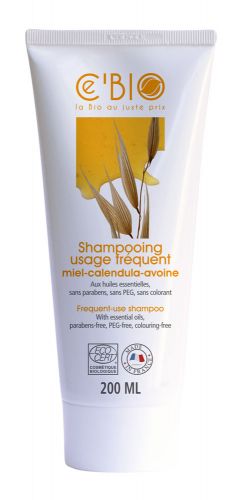 Shampoing Usage Fréquent Miel Calendula Avoine 200 ml Ce\'BIO