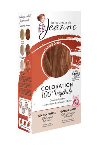 Coloration 100 % végétales Cuivré Doré