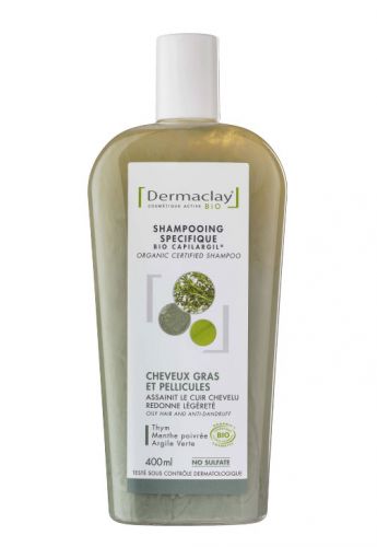 Shampooing Capilargil Vert Cheveux Gras & Pellicules 400ml