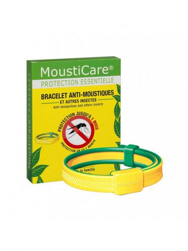 Bracelet Anti-Moustiques Jaune/Vert