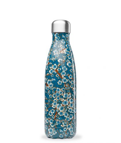 Bouteille isotherme Flowers bleu 500 ml
