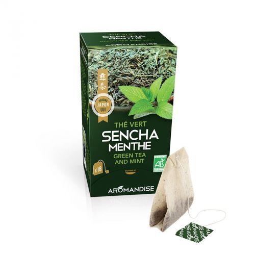 Thé vert Sencha et Menthe 18 infusettes