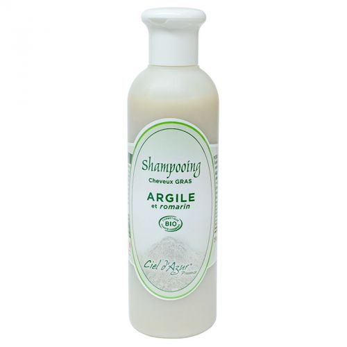 Shampooing à l\'argile et eau florale de romarin 250ml