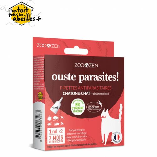 Pipettes Antiparasitaire Chat et Chaton 2 x 1 ml