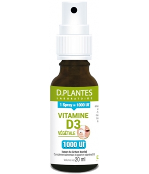 Vitamine D3 Végétale 1000 UI en Spray 20 ml